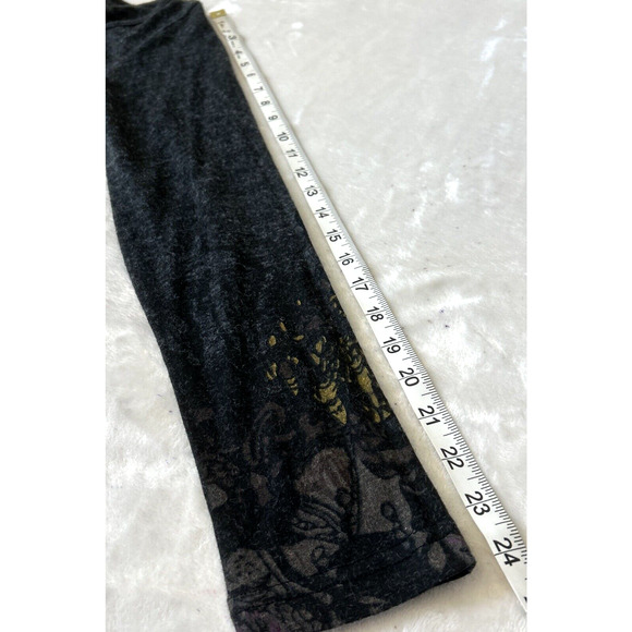 Rosa Rose Women's Dress Large Gray Print Long Sleeve Tiered Leopard Print - Picture 5 of 9